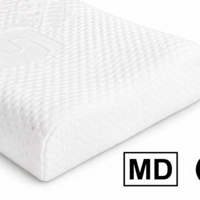 PODUSZKA ORTOPEDYCZNA PROFILOWANA DO SPANIA NA BOKU I PLECACH MEMORY FOAM 50 × 30 cm